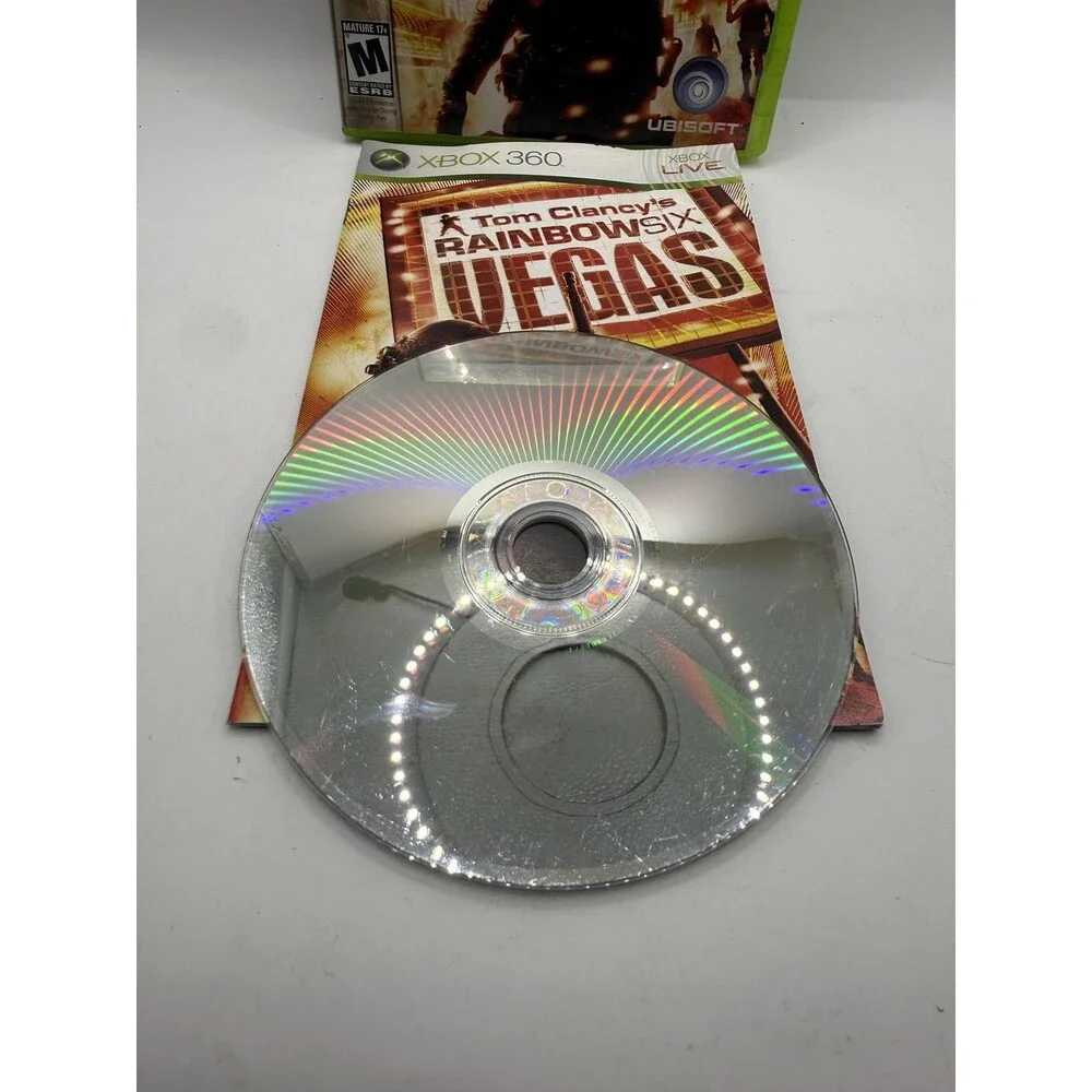 Tom Clancy's Rainbow Six Vegas & Vegas 2 Xbox 360 Lot Tested M EXTRA disk